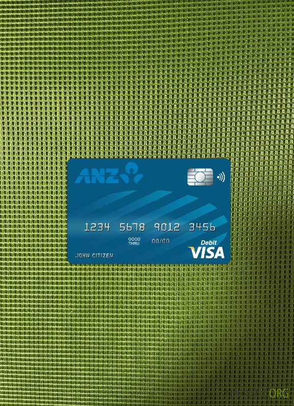 Australie Anz bank visa card photolook recto